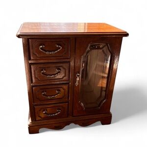 Wooden Jewelry Armoire